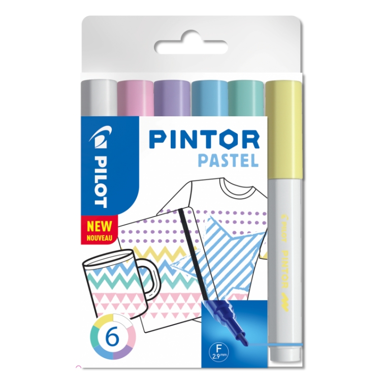 Pintor paint marker Pastel set 6 pcs 2,9 mm PILOT - 1