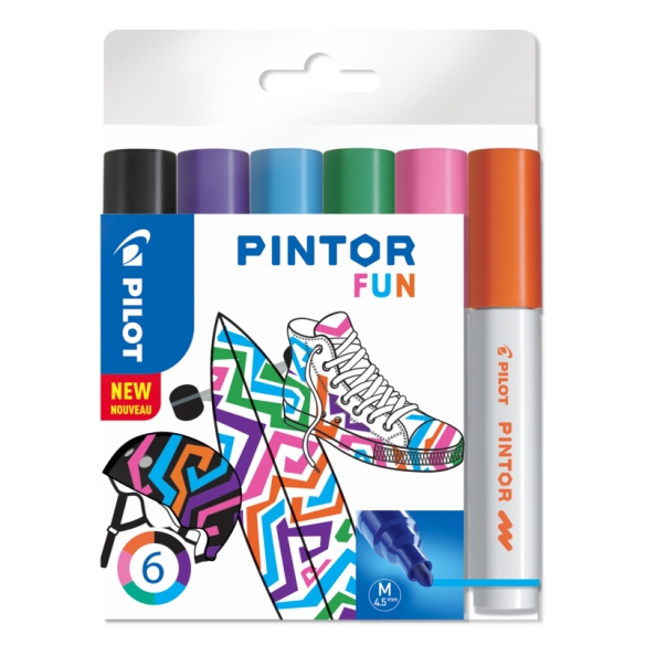 Pintor paint marker Fun set 6 pcs 4,5 mm PILOT - 1