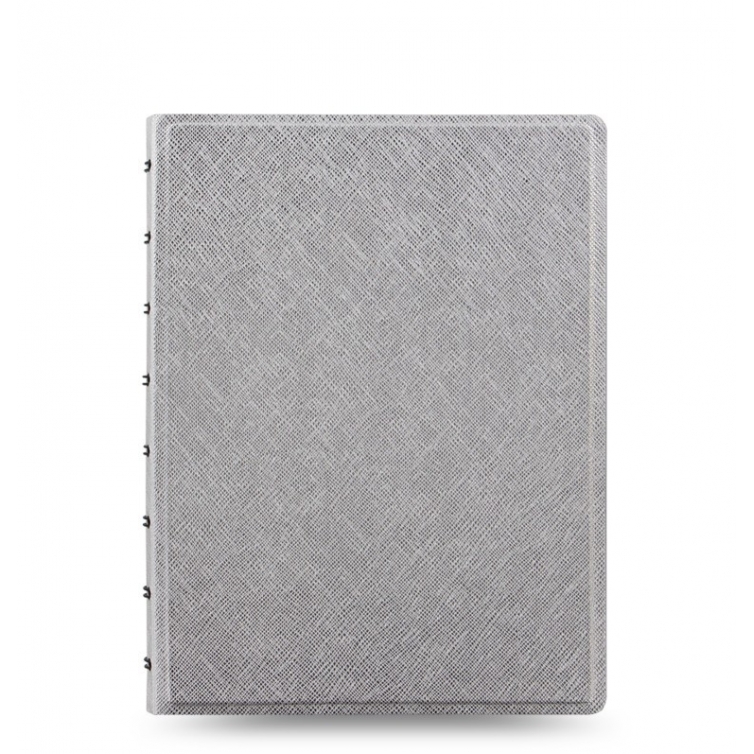 Notebook Saffiano Metallic A5 Silver FILOFAX - 1