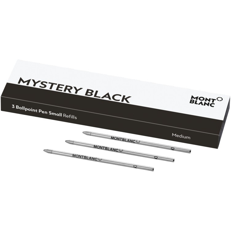 3 Ballpoint Pen Refill Mystery Black MONTBLANC - 1