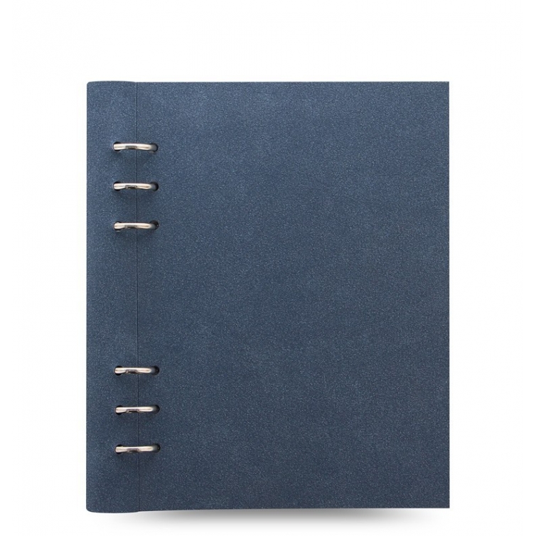 Clipbook Architexture A5 blue suede FILOFAX - 1