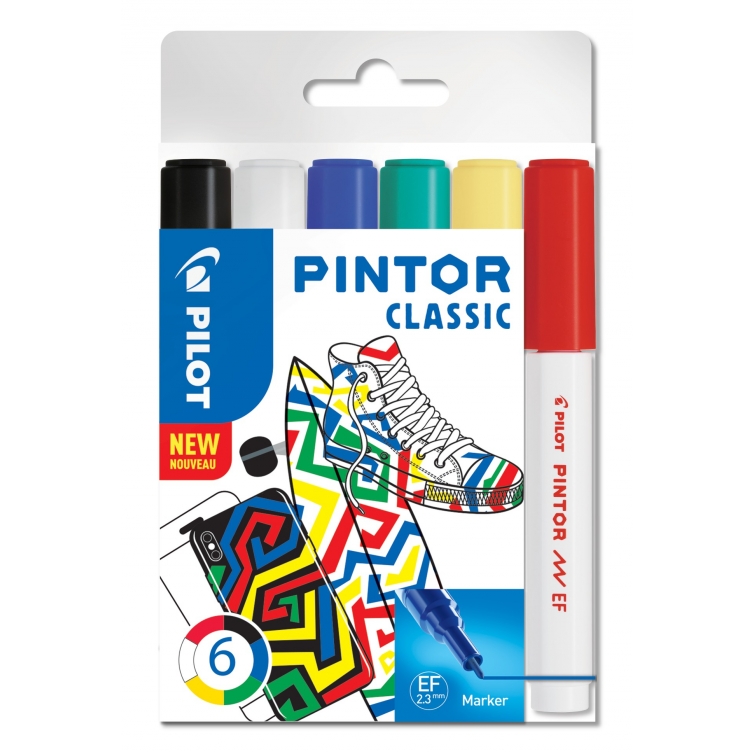 Pintor paint marker Classic set 6 pcs 2,3 mm PILOT - 1