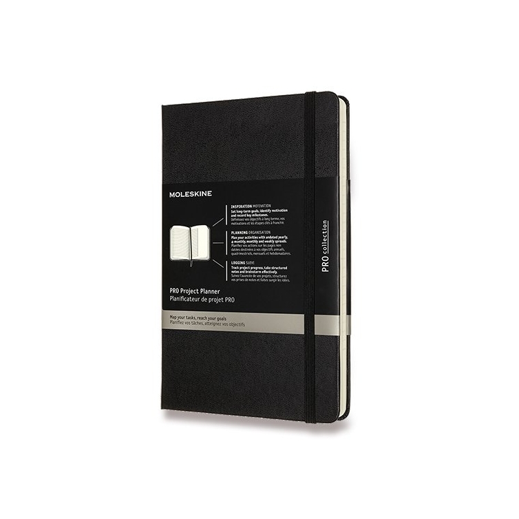 Pro Project Planner Notebook L hard cover black MOLESKINE - 1
