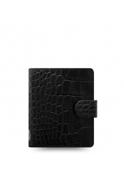  Classic Croc is a luxurious organiser in a veal leather and crocodile pattern. With simple contemporary construction, the focus is on its quality and practicality of usage as a wallet.Ring mechanism size: six rings of 19 mm Coloured notepaper White notepaper Week on two pages Ruler / page marker Indices To do Size: 147 mm x 117 mm Material Exterior: veal leather 