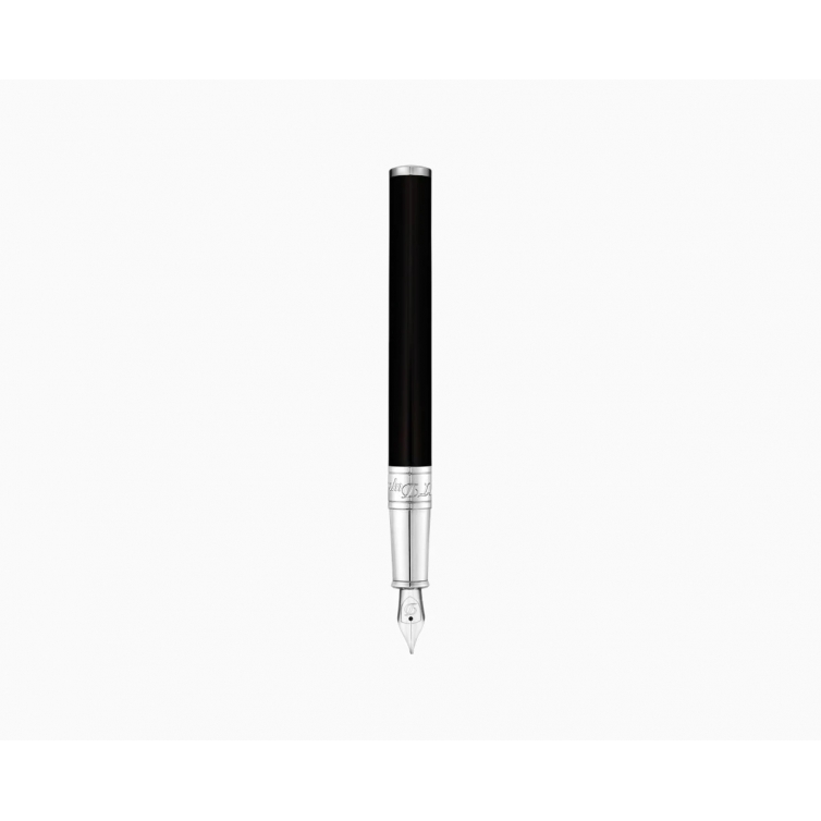 D-Initial Fountain Pen black and chrome S.T. DUPONT - 1