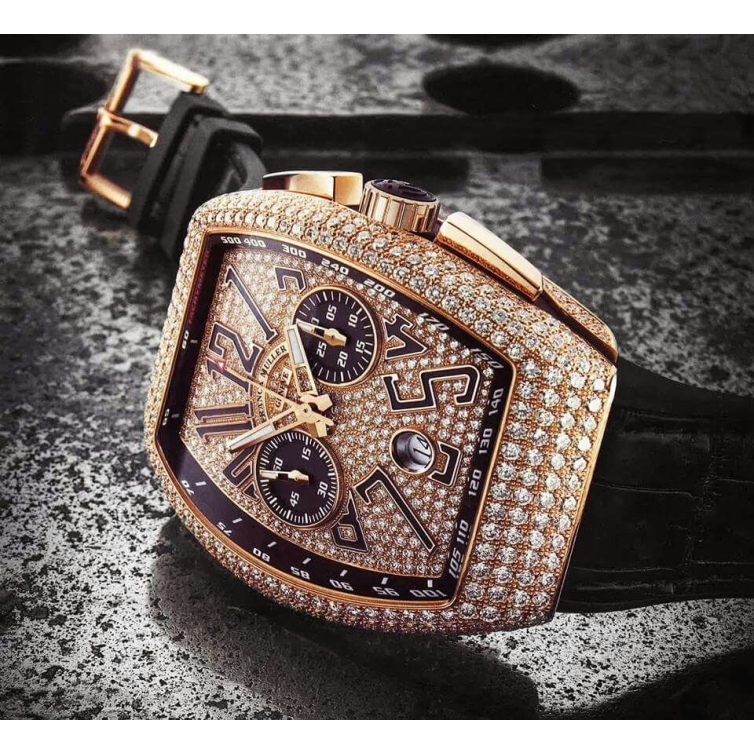 Franck Muller Vanguard Rose Gold Diamonds Uhr V45CCDT D CD 5N NR