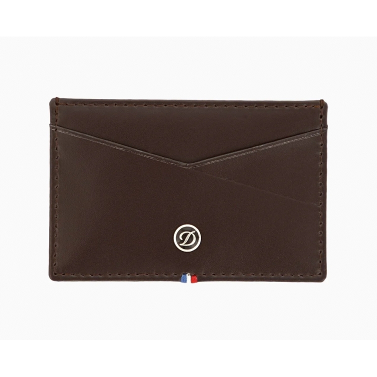 Line D Capsule 2CC Card Holder brown S.T. DUPONT - 2