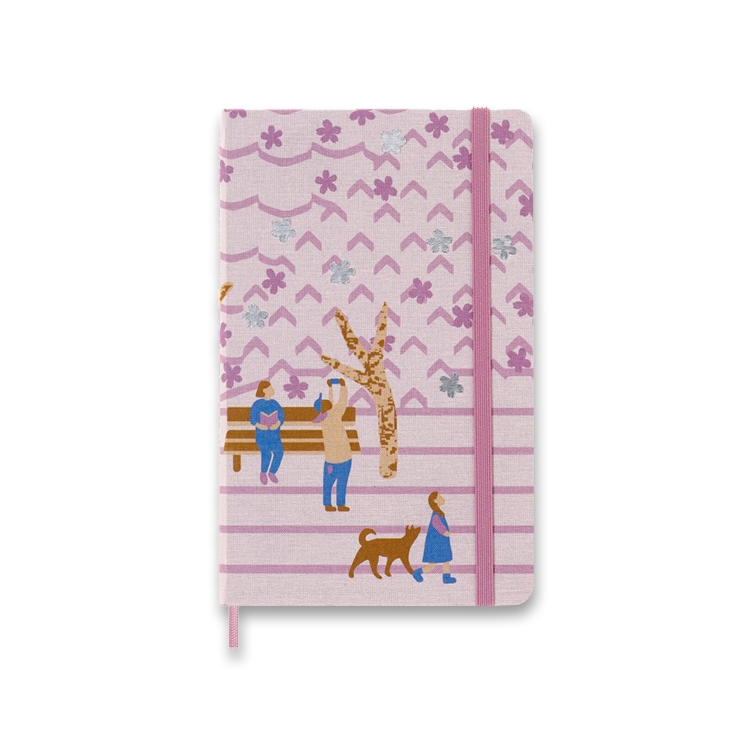 Sakura Bench Limited edition Notebook L plain pink MOLESKINE - 1