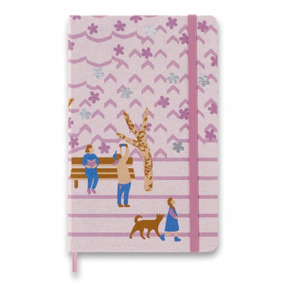 Sakura Bench Limited edition Notebook L plain pink MOLESKINE - 1