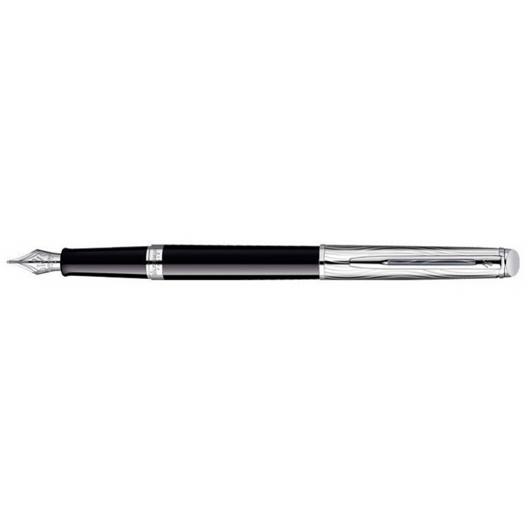 Hémisphére DeLuxe Metal and Black CT Fountain Pen WATERMAN - 1