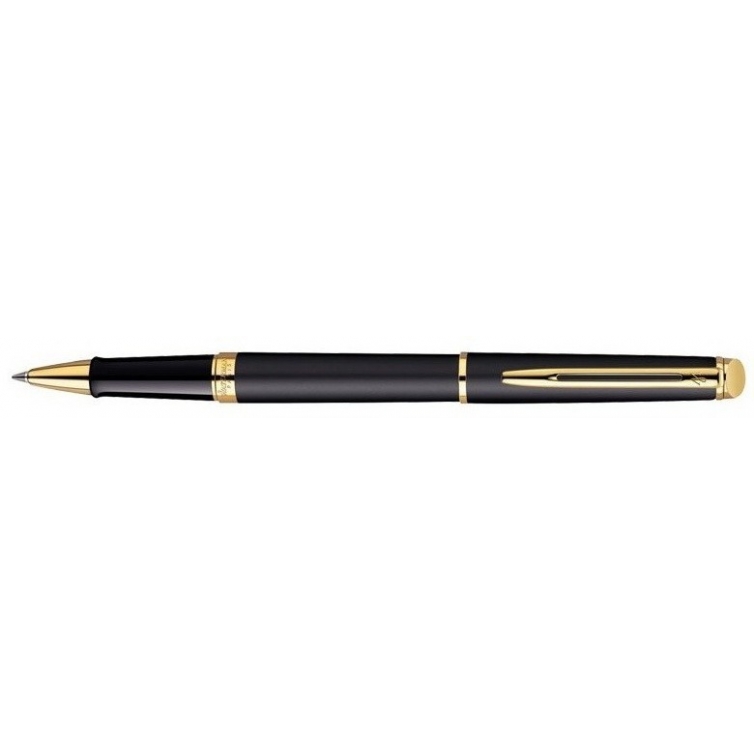 WATERMAN Hemisphere Stylo roller, noir mat, recharge noire pointe fine,  Coffret cadeau