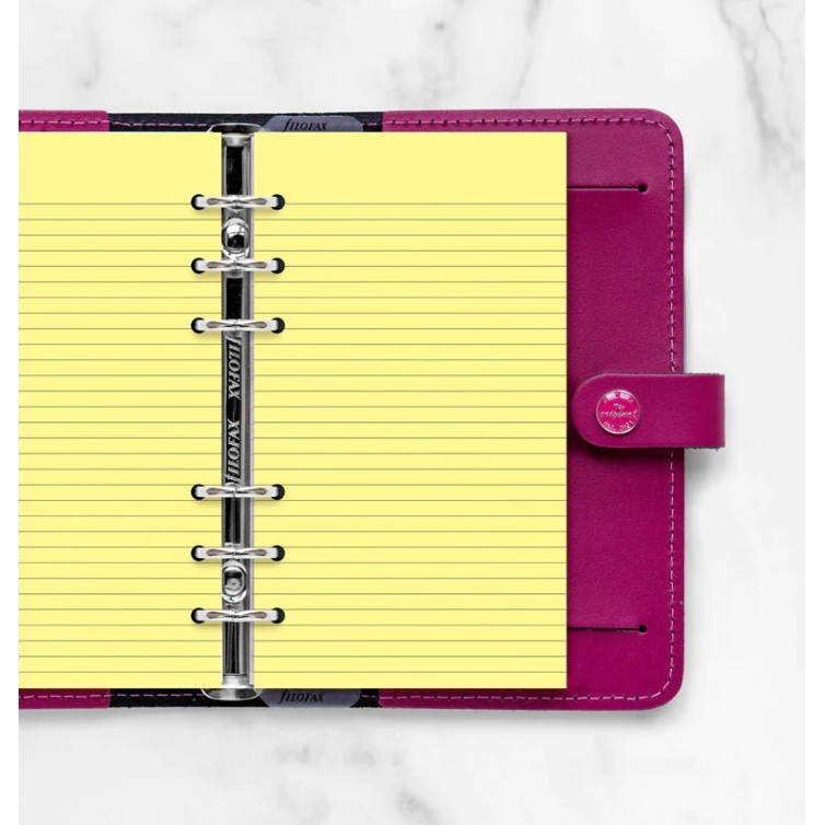 Ruled Notepaper Personal Refill yellow FILOFAX - 1