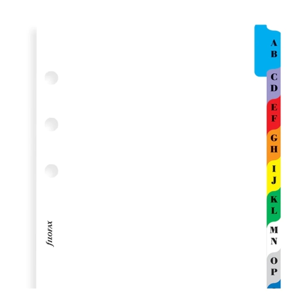 A-Z Index Personal Multi-Coloured FILOFAX - 3
