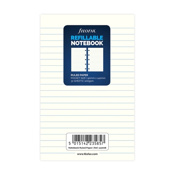 Ruled Paper Refill Pocket Notebook FILOFAX - 5