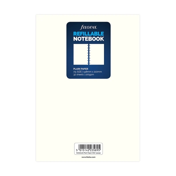 Plain Paper Refill A5 Notebook FILOFAX - 5