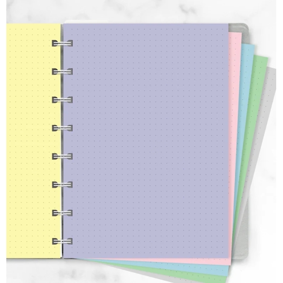 Pastel Dotted Journal Refill A5 Notebook FILOFAX - 1