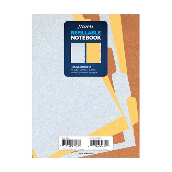 Metallic Index A5 Notebook FILOFAX - 5