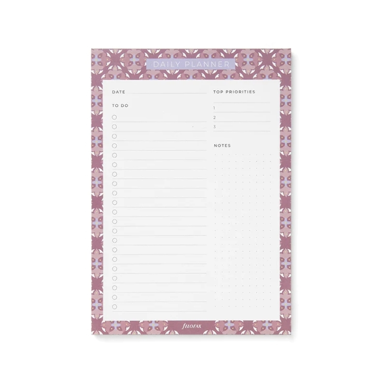 Mediterranean Daily Planner Notepad with Magnet FILOFAX - 1