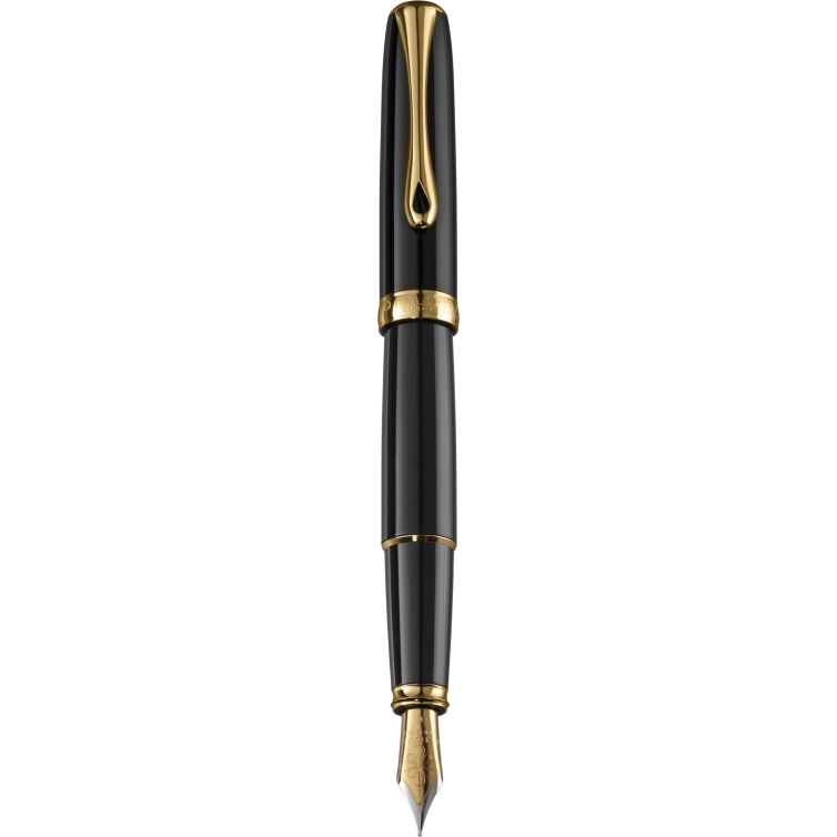Excellence A2 Fountain Pen black lacquer gold DIPLOMAT - 1