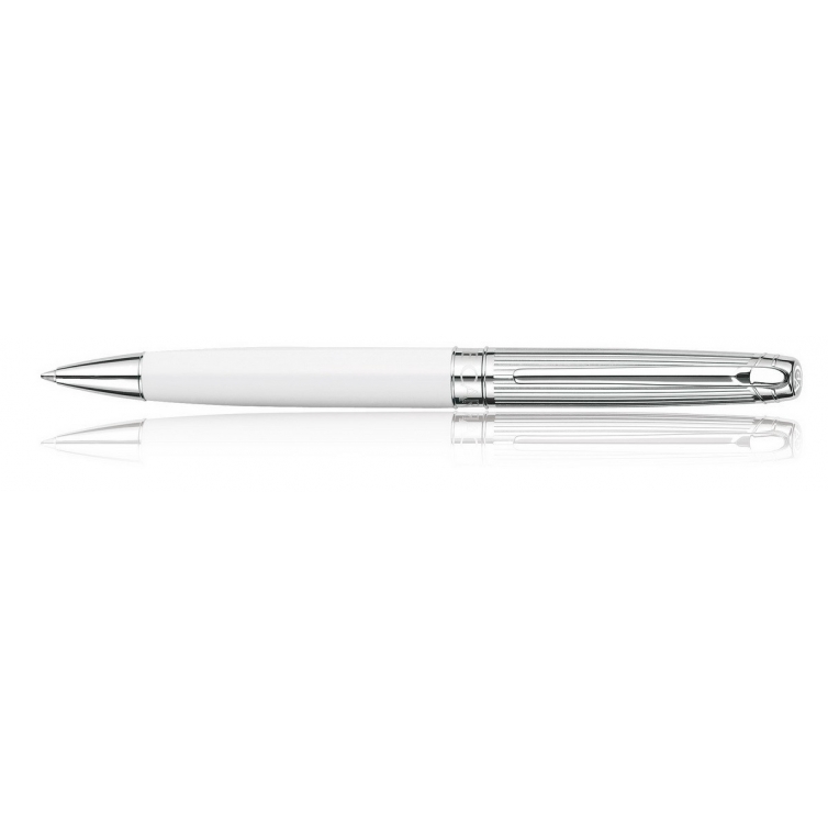 Bicolor White silver plated ballpoint pen CARAN D'ACHE - 1
