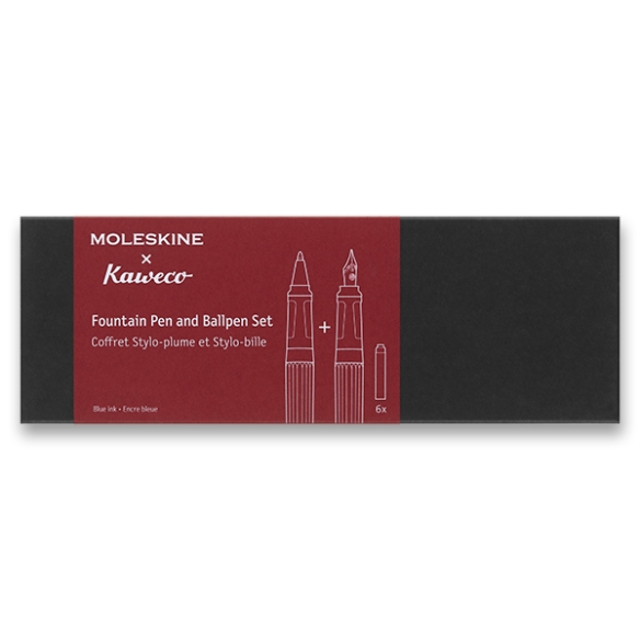 Moleskine x Kaweco Fountain Pen and Ballpen Set Red