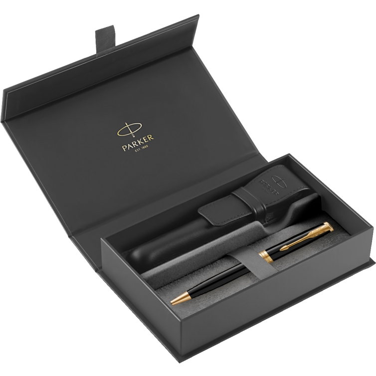 Sonnet GT Gift Set Fountain Pen and Pen Case black PARKER - 1
