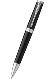 Indulge in the luxury of the Ingenuity CT Ballpoint pen, beautifully crafted with a lacquered black brass body and chrome detailing. Its unique rotating mechanism and elegant engravings enhance your writing experience. Each pen, supplied with a black refill, comes in a stylish gift box - the perfect treat for yourself or a loved one.