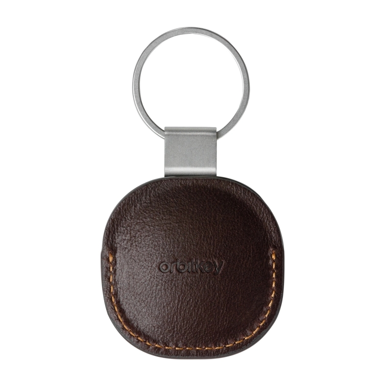 copy of Leather Airtag Holder with Ring blush ORBITKEY - 1