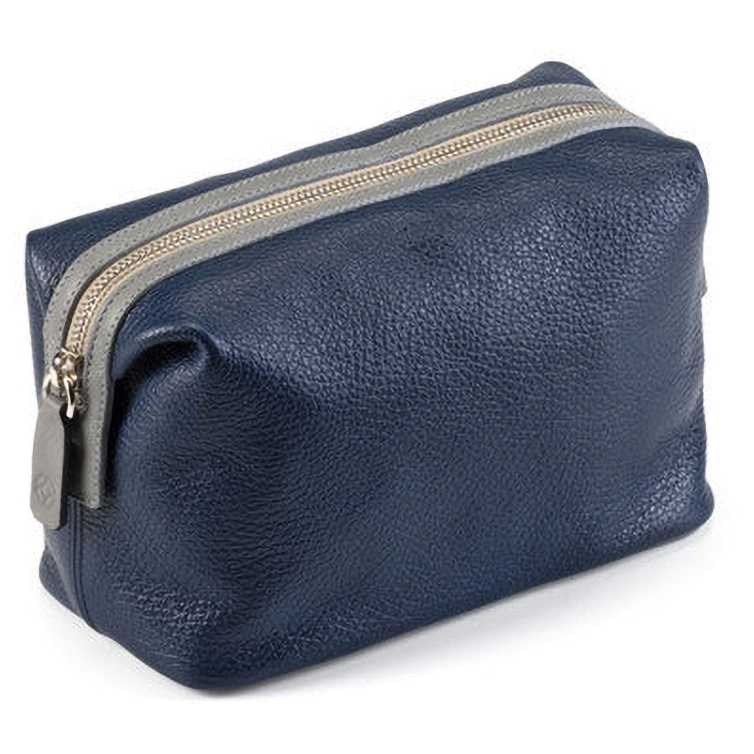 Necessaire Toiletry Bag blue and grey Montegrappa - 1